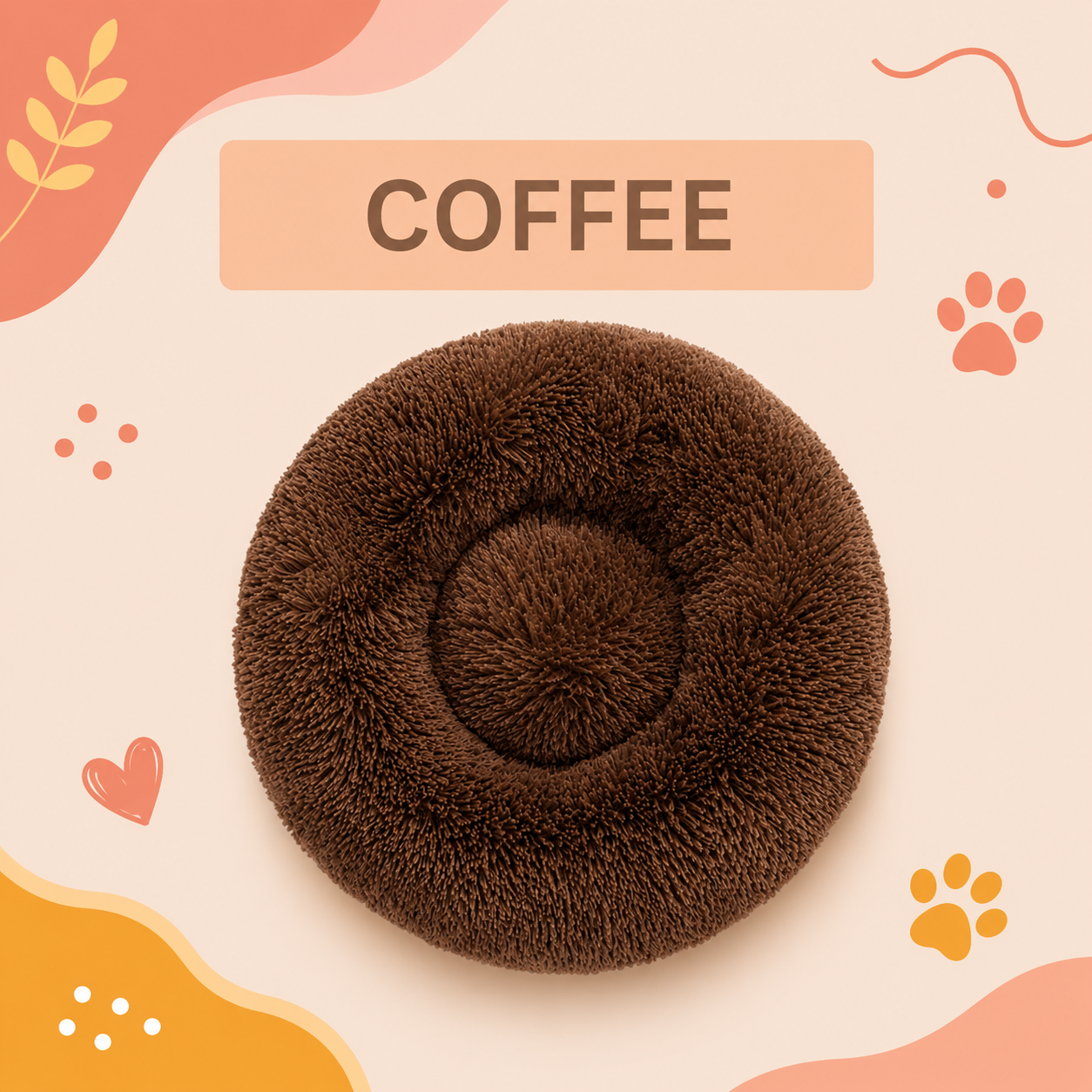 CalmPup Donut Calming Bed – Anti-Anxiety & Deep Sleep Comfort for Dogs