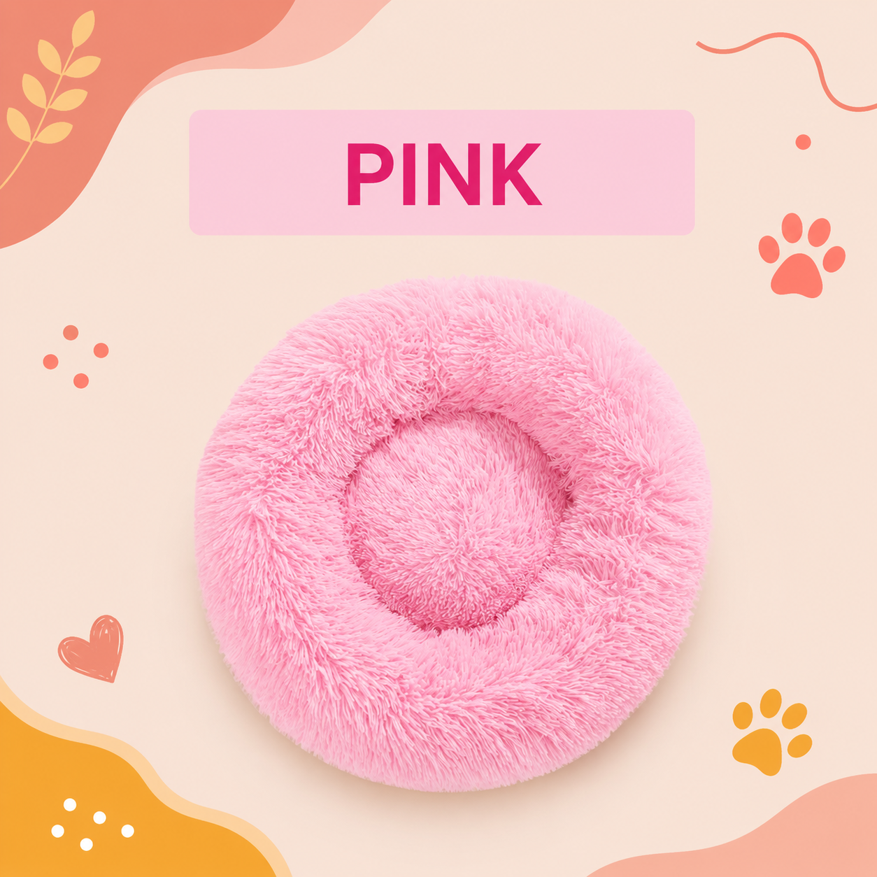 CalmPup Donut Calming Bed – Anti-Anxiety & Deep Sleep Comfort for Dogs