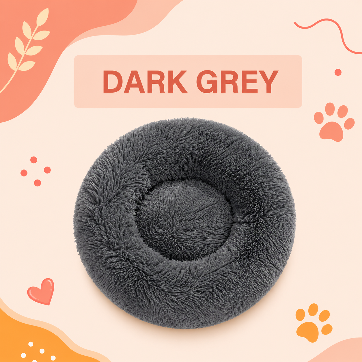 CalmPup Donut Calming Bed – Anti-Anxiety & Deep Sleep Comfort for Dogs